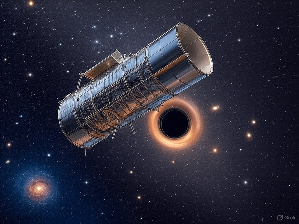 Hubble Telescope Discovers Rare Wandering Black Hole Drifting Beyond ...