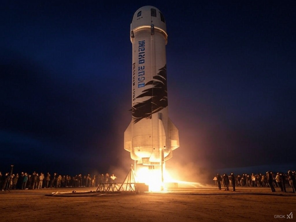 Blue Origin's New Shepard Set for Moon Gravity Simulation Launch Today