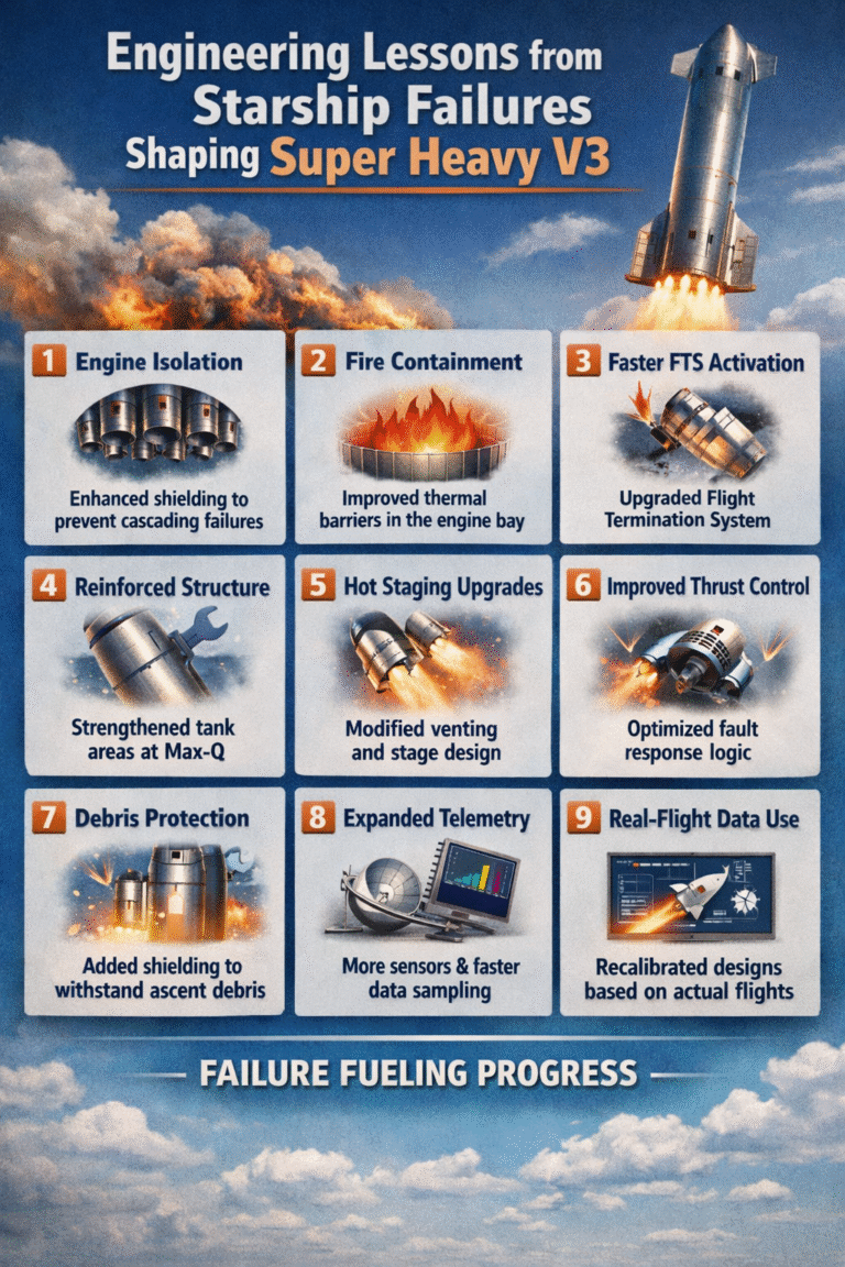 9 Verified Design Lessons from Starship Failure Data That Shaped Super Heavy V3