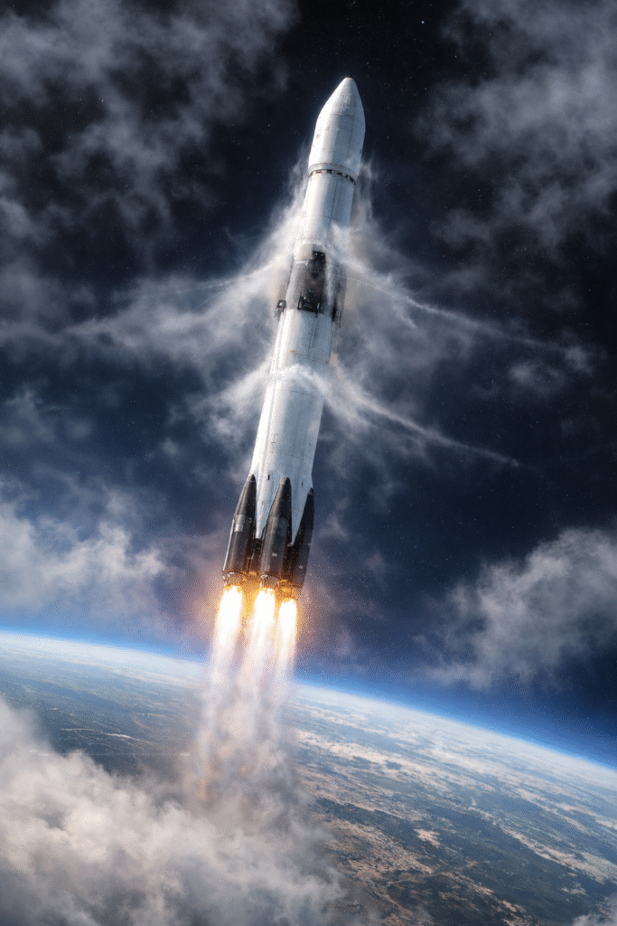 Falcon 9 Max-Q: The moment of maximum aerodynamic pressure during launch.